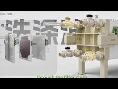 عرض توضيحي لتنظيف مكبس مرشح الألواح والإطارات