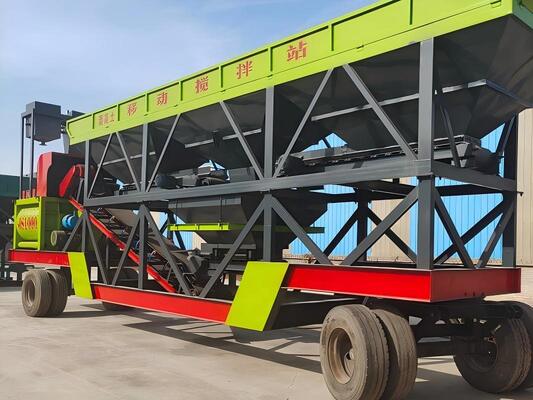 JS Mobile Forced Mixing Plant Mobile Concrete Mixing Station Cement Plant Equipments OEM Available