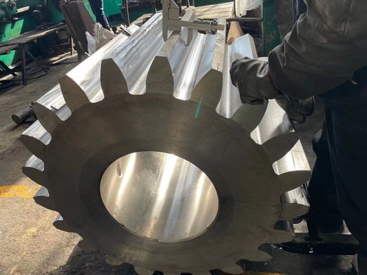 30Mode Integral 100TPD Pinion Gear Shaft And Ball Mill Pinion Gear Factory