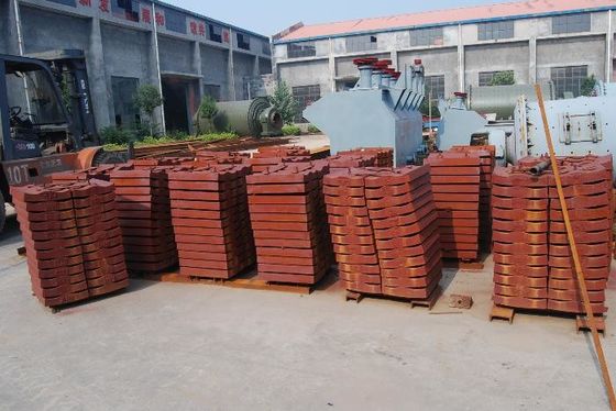 بطانات شل مطحنة الكرة الفولاذية عالية المنغنيز ولوحة البطانة المغناطيسية