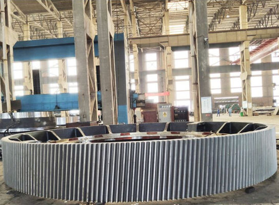 42CrMo Steel 16000mm حلقة كبيرة العتاد لمطحنة الأسمنت وتروس محيط الفرن الدوار