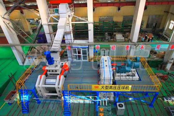 آلة فحم حجري باردة / ساخنة 100TPH آلة تعدين وآلة ضغط الكرة