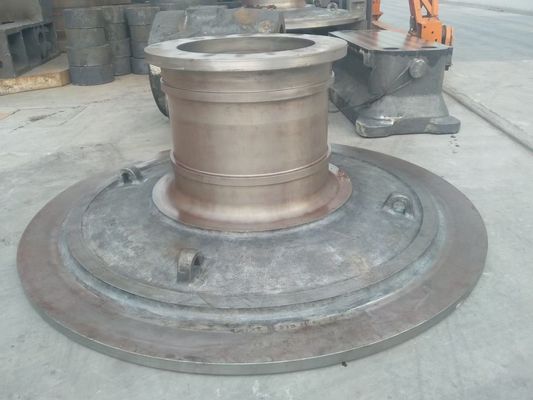 تخصيص 485MPA صب الصلب نهاية غطاء الكرة مطحنة نهاية وغطاء نهاية المطحنة ، نهايات المطحنة
