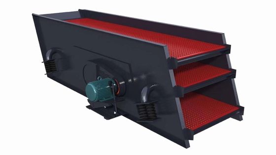 الكفاءة 15 ~ 1300 T / H منخل شاشة الاهتزاز الخطي للطين