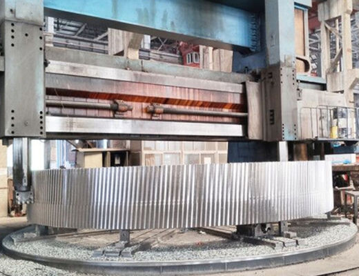 تزوير حلقة تروس حلزونية كبيرة مزدوجة متعرجة مزدوجة مع CNC Mahining